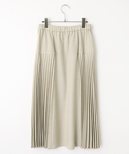 Mademoiselle NON NON / マドモアゼルノンノン ロング・マキシ丈スカート | サキソニーストレッチ アコーディオンプリーツスカート | 詳細1