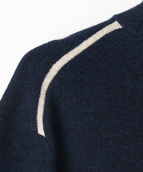 Mademoiselle NON NON / マドモアゼルノンノン カーディガン・ボレロ | エクストラファインラム12G Vネックカーディガン | 詳細11