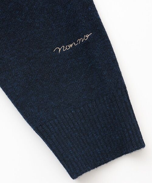 Mademoiselle NON NON / マドモアゼルノンノン カーディガン・ボレロ | エクストラファインラム12G Vネックカーディガン | 詳細12