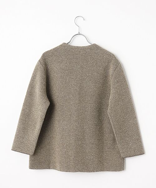 Mademoiselle NON NON / マドモアゼルノンノン ブルゾン | Wフェイスブークレー ニットブルゾン | 詳細2