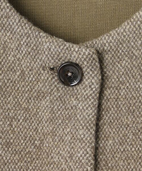 Mademoiselle NON NON / マドモアゼルノンノン ブルゾン | Wフェイスブークレー ニットブルゾン | 詳細7