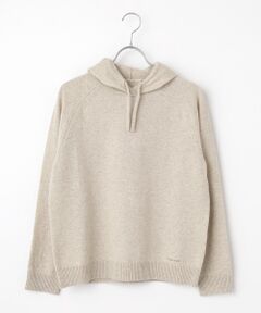 Mademoiselle NON NON / マドモアゼルノンノン ニット・セーター | エクストラファインラム12G ニットフーディー