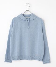 Mademoiselle NON NON / マドモアゼルノンノン ニット・セーター | エクストラファインラム12G ニットフーディー