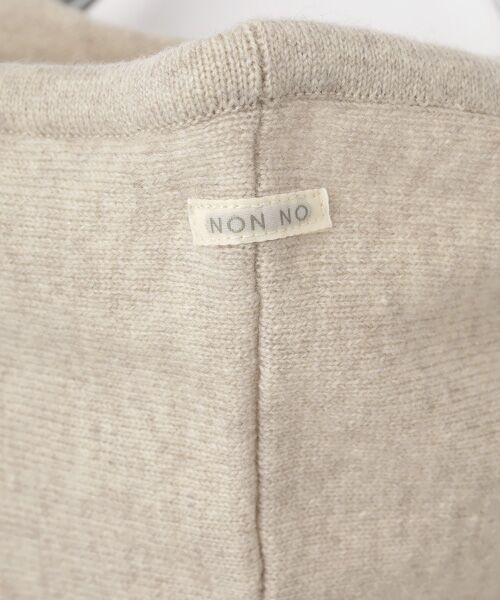 Mademoiselle NON NON / マドモアゼルノンノン ニット・セーター | エクストラファインラム12G ニットフーディー | 詳細1
