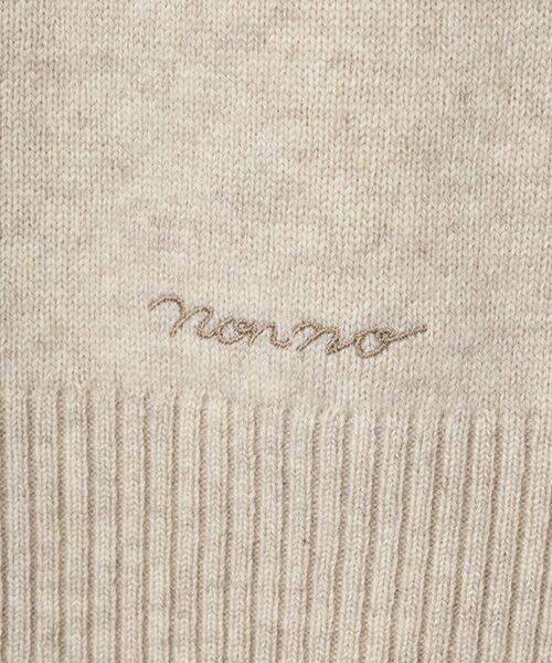 Mademoiselle NON NON / マドモアゼルノンノン ニット・セーター | エクストラファインラム12G ニットフーディー | 詳細2
