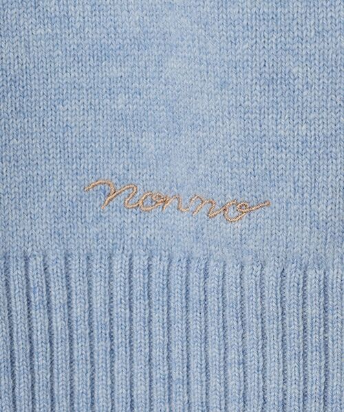 Mademoiselle NON NON / マドモアゼルノンノン ニット・セーター | エクストラファインラム12G ニットフーディー | 詳細4