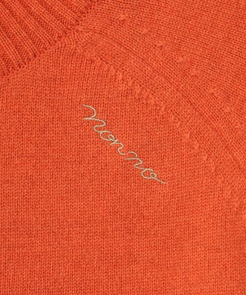Mademoiselle NON NON / マドモアゼルノンノン ニット・セーター | エクストラファインラム12G ボトルネックプルオーバー | 詳細6