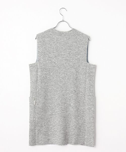 Mademoiselle NON NON / マドモアゼルノンノン ベスト | Wフェイスブークレーロングジレ | 詳細1