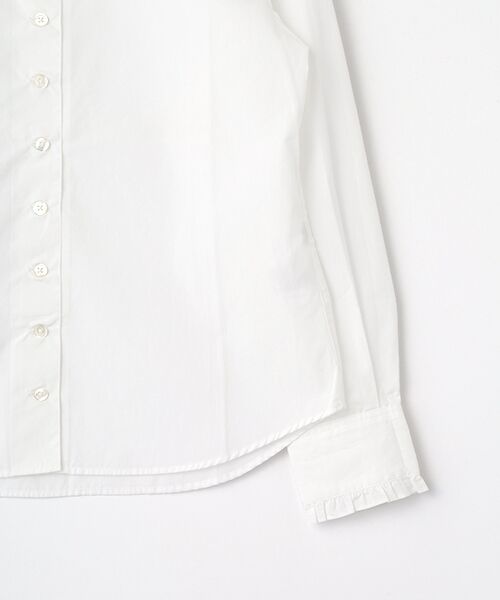 Mademoiselle NON NON / マドモアゼルノンノン シャツ・ブラウス | ●定番●フィンクスブロード スタンドフリル衿ブラウス | 詳細3