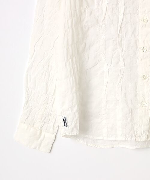 Mademoiselle NON NON / マドモアゼルノンノン シャツ・ブラウス | ●定番●綿モダールシャーリング フリルタックブラウス | 詳細3