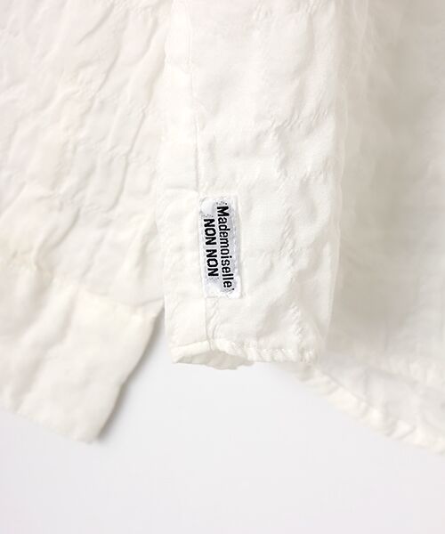 Mademoiselle NON NON / マドモアゼルノンノン シャツ・ブラウス | ●定番●綿モダールシャーリング フリルタックブラウス | 詳細4