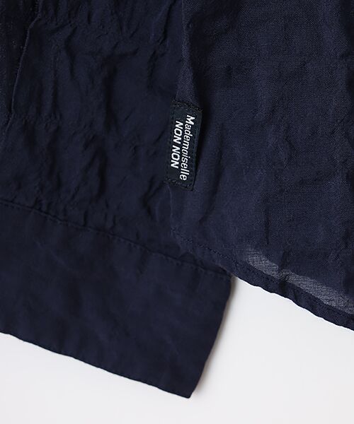 Mademoiselle NON NON / マドモアゼルノンノン シャツ・ブラウス | ●定番●綿モダールシャーリング フリルタックブラウス | 詳細10