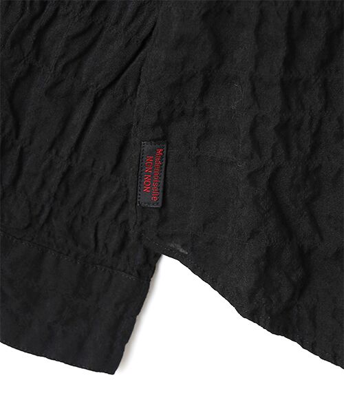 Mademoiselle NON NON / マドモアゼルノンノン シャツ・ブラウス | ●定番●綿モダールシャーリング フリルタックブラウス | 詳細13