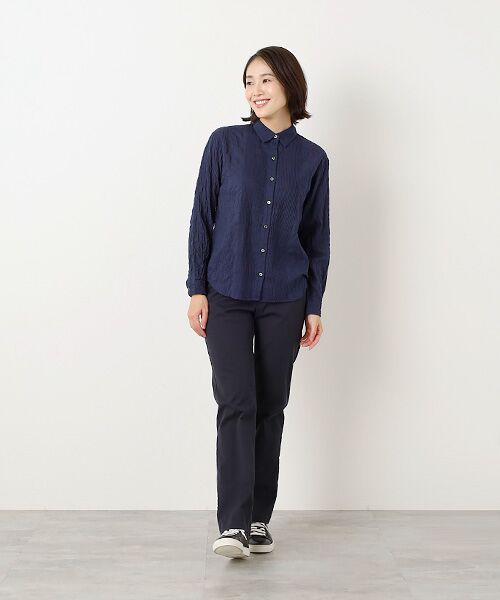 Mademoiselle NON NON / マドモアゼルノンノン シャツ・ブラウス | ●定番●綿モダールシャーリング　ピンタックブラウス | 詳細11