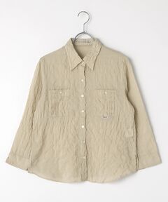 Mademoiselle NON NON / マドモアゼルノンノン シャツ・ブラウス | ●定番●綿モダールシャーリング ポケット付キブラウス【8分袖】