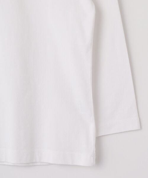 Mademoiselle NON NON / マドモアゼルノンノン Tシャツ | ●定番●タリイ天竺 1色ロゴプリント8分袖Tシャツ | 詳細7