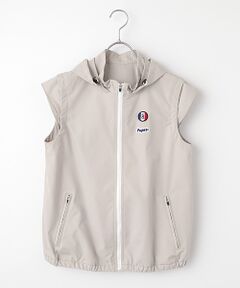 Mademoiselle NON NON / マドモアゼルノンノン ベスト | 【レディース】ポリエステル4WAYストレッチツイル フード付キベスト