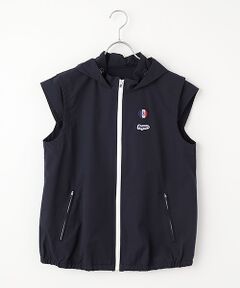 Mademoiselle NON NON / マドモアゼルノンノン ベスト | 【レディース】ポリエステル4WAYストレッチツイル フード付キベスト