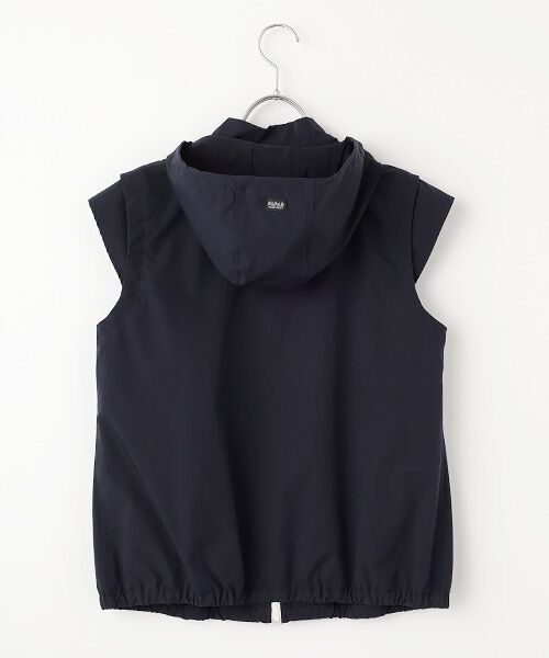 Mademoiselle NON NON / マドモアゼルノンノン ベスト | 【レディース】ポリエステル4WAYストレッチツイル フード付キベスト | 詳細2