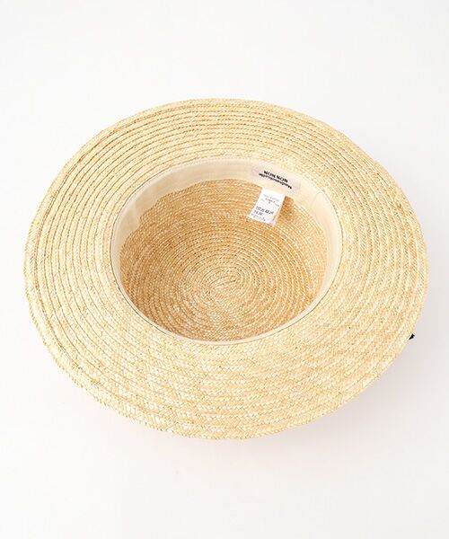 Mademoiselle NON NON / マドモアゼルノンノン ハット | リネンプリント DOT&LOGO柄ハット | 詳細3