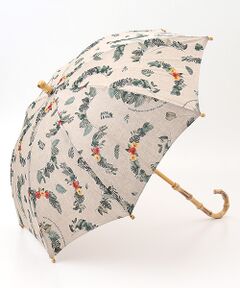 Mademoiselle NON NON / マドモアゼルノンノン 傘 | リネンプリント BOTANICAL HALF LAI柄日傘