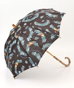 Mademoiselle NON NON / マドモアゼルノンノン 傘 | リネンプリント BOTANICAL HALF LAI柄日傘