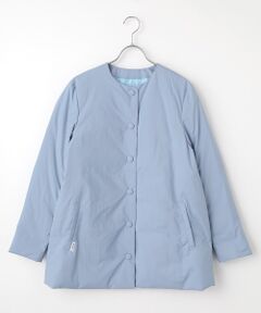 Mademoiselle NON NON / マドモアゼルノンノン その他アウター | ナイロンタフタ ノーカラーダウンコート