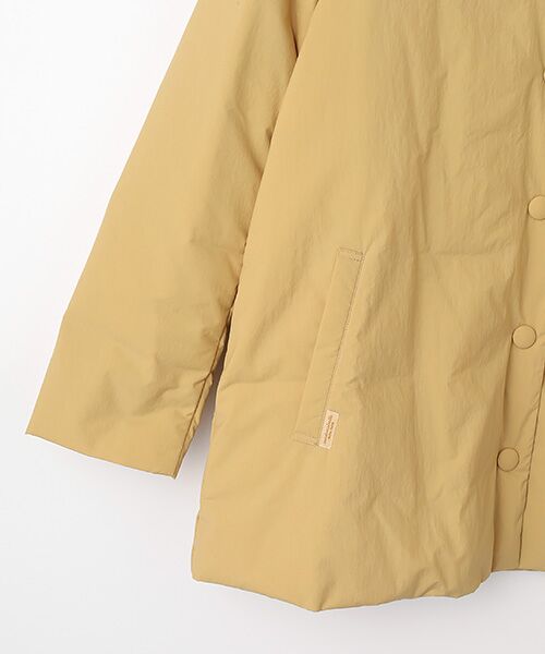 Mademoiselle NON NON / マドモアゼルノンノン その他アウター | ナイロンタフタ ノーカラーダウンコート | 詳細3