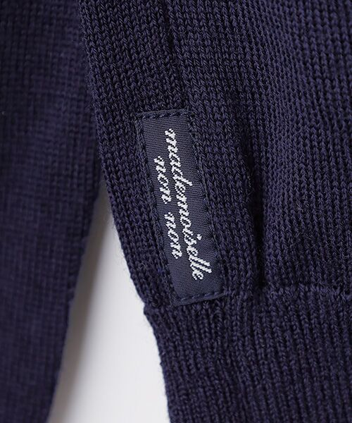 Mademoiselle NON NON / マドモアゼルノンノン カーディガン・ボレロ | エクストラ ファインメリノ  Vネックカーディガン | 詳細4