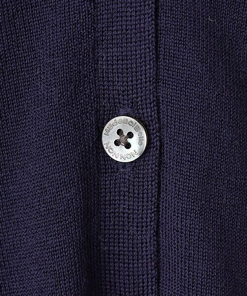 Mademoiselle NON NON / マドモアゼルノンノン カーディガン・ボレロ | エクストラ ファインメリノ  Vネックカーディガン | 詳細6