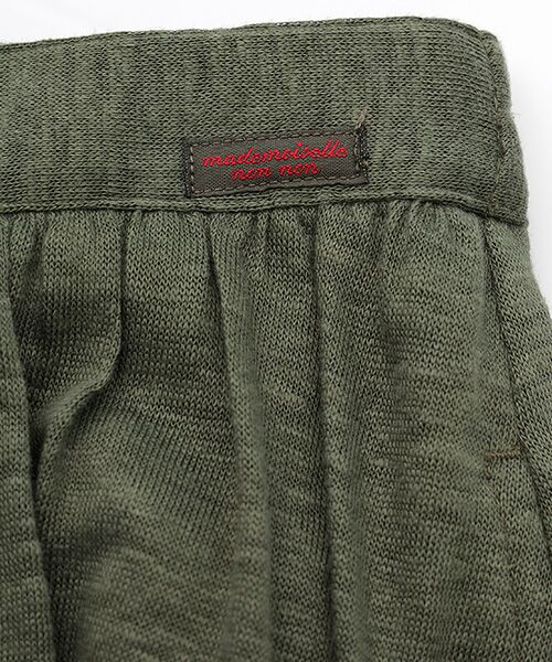 Mademoiselle NON NON / マドモアゼルノンノン ロング・マキシ丈スカート | ウォッシャブルリネン天竺 ギャザーフレアースカート | 詳細8