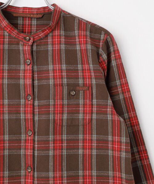 Mademoiselle NON NON / マドモアゼルノンノン シャツ・ブラウス | コットンツイル チェックシャツ | 詳細3