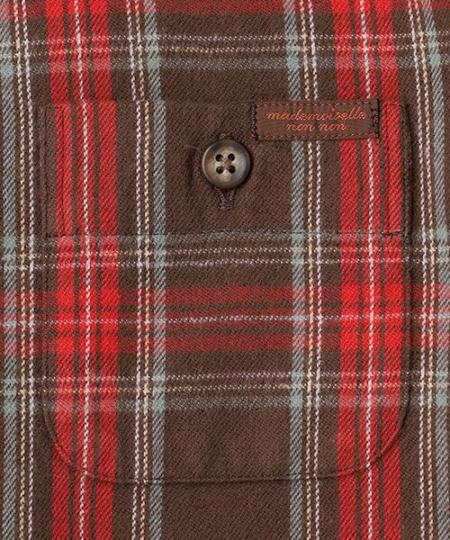 Mademoiselle NON NON / マドモアゼルノンノン シャツ・ブラウス | コットンツイル チェックシャツ | 詳細5