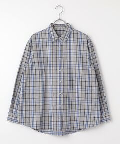 Mademoiselle NON NON / マドモアゼルノンノン シャツ・ブラウス | コットンツイル レギュラーカラーチェックシャツ