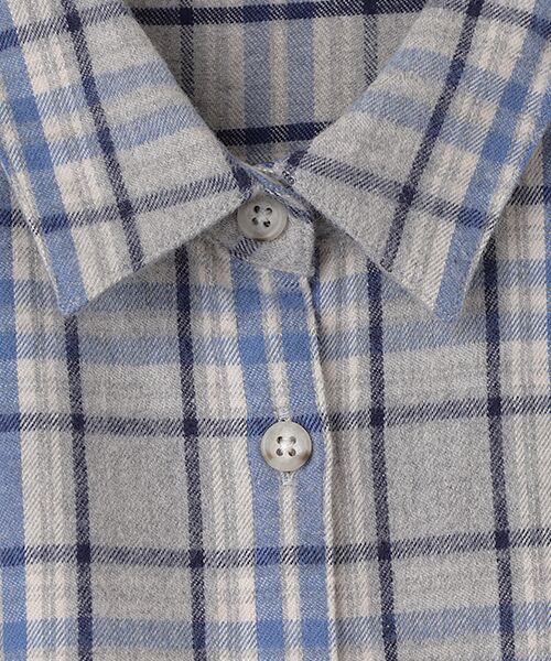 Mademoiselle NON NON / マドモアゼルノンノン シャツ・ブラウス | コットンツイル レギュラーカラーチェックシャツ | 詳細2