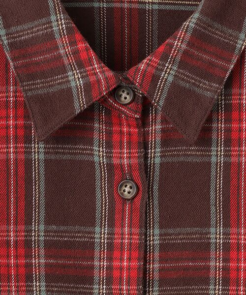 Mademoiselle NON NON / マドモアゼルノンノン シャツ・ブラウス | コットンツイル レギュラーカラーチェックシャツ | 詳細4