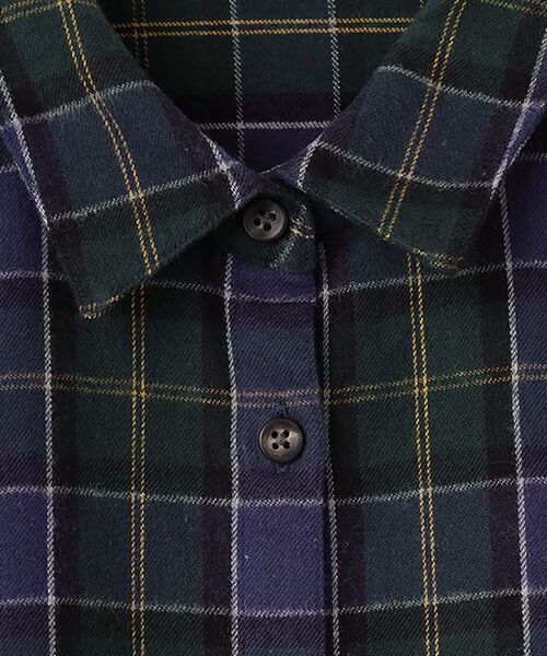 Mademoiselle NON NON / マドモアゼルノンノン シャツ・ブラウス | コットンツイル レギュラーカラーチェックシャツ | 詳細12