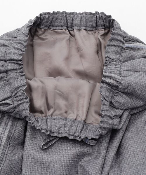 Mademoiselle NON NON / マドモアゼルノンノン ロング・マキシ丈スカート | パネルタータンチェック柄タックギャザースカート | 詳細5