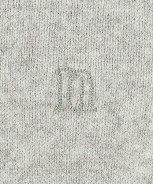 Mademoiselle NON NON / マドモアゼルノンノン カーディガン・ボレロ | ウールカシミヤ天竺8G クルーネックカーディガン | 詳細1