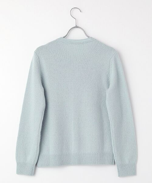 Mademoiselle NON NON / マドモアゼルノンノン カーディガン・ボレロ | ウールカシミヤ天竺8G クルーネックカーディガン | 詳細2