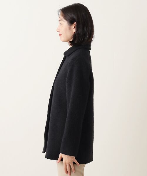 Mademoiselle NON NON / マドモアゼルノンノン ステンカラーコート | ブークレー天竺 ステンカラージャケット | 詳細7