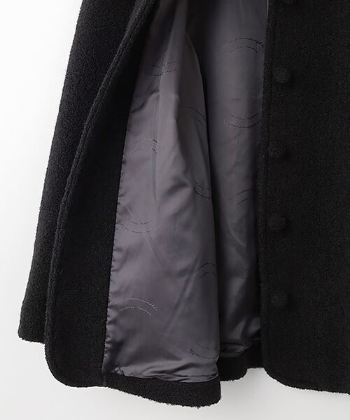 Mademoiselle NON NON / マドモアゼルノンノン ステンカラーコート | ブークレー天竺 ステンカラージャケット | 詳細4