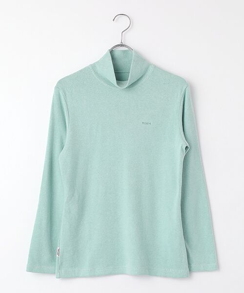 Mademoiselle NON NON/マドモアゼルノンノン ソリストヒート ハイネックカットソー ミントブルー L