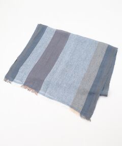 Mademoiselle NON NON / マドモアゼルノンノン マフラー・ショール・スヌード・ストール | <MA.AL.BI>マルビ リネン100％ボーダーストール