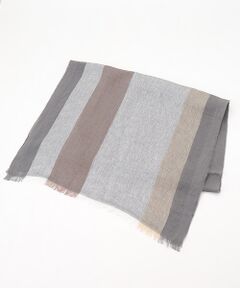 Mademoiselle NON NON / マドモアゼルノンノン マフラー・ショール・スヌード・ストール | <MA.AL.BI>マルビ リネン100％ボーダーストール