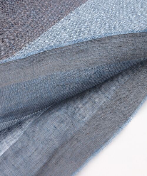 Mademoiselle NON NON / マドモアゼルノンノン マフラー・ショール・スヌード・ストール | <MA.AL.BI>マルビ リネン100％ボーダーストール | 詳細2