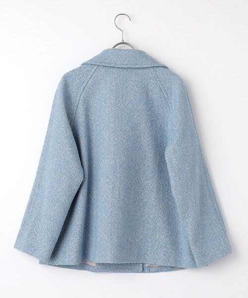 Mademoiselle NON NON / マドモアゼルノンノン ピーコート | リサイクルウールドビーツィードヘリンボン Pコート | 詳細1