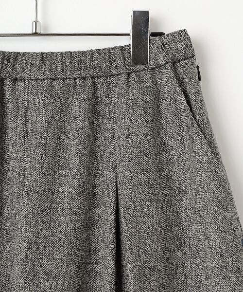 Mademoiselle NON NON / マドモアゼルノンノン ロング・マキシ丈スカート | ウールストレッチ杢ツィード Aラインスカート | 詳細2