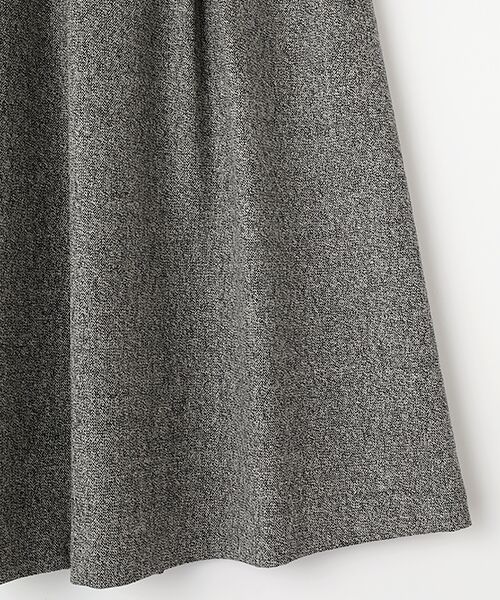 Mademoiselle NON NON / マドモアゼルノンノン ロング・マキシ丈スカート | ウールストレッチ杢ツィード Aラインスカート | 詳細3