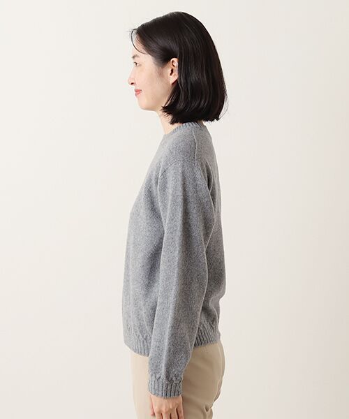 Mademoiselle NON NON / マドモアゼルノンノン ニット・セーター | ラムウール/カシミヤ7G ニットプルオーバー | 詳細9